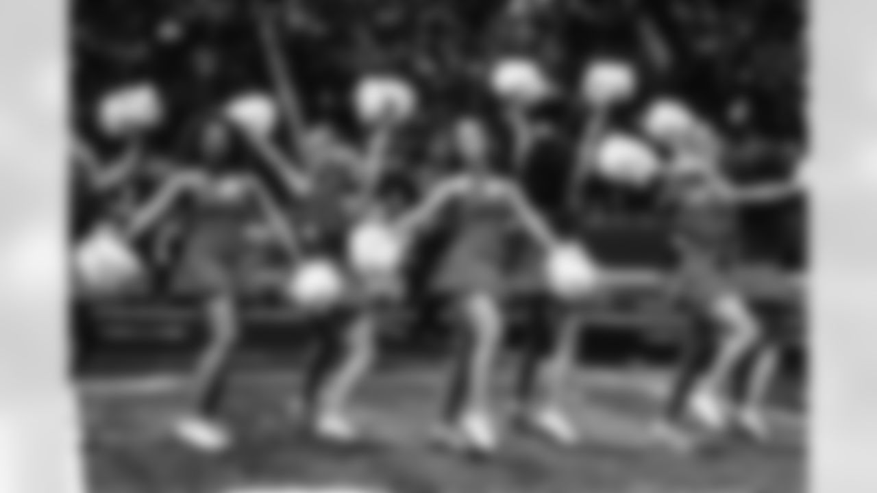 Detroit Lions Cheerleaders perform during a NFL football game against the Buffalo Bills on Thursday, November 24, 2022 in Detroit, MI. (Mike Ferdinande/Detroit Lions).