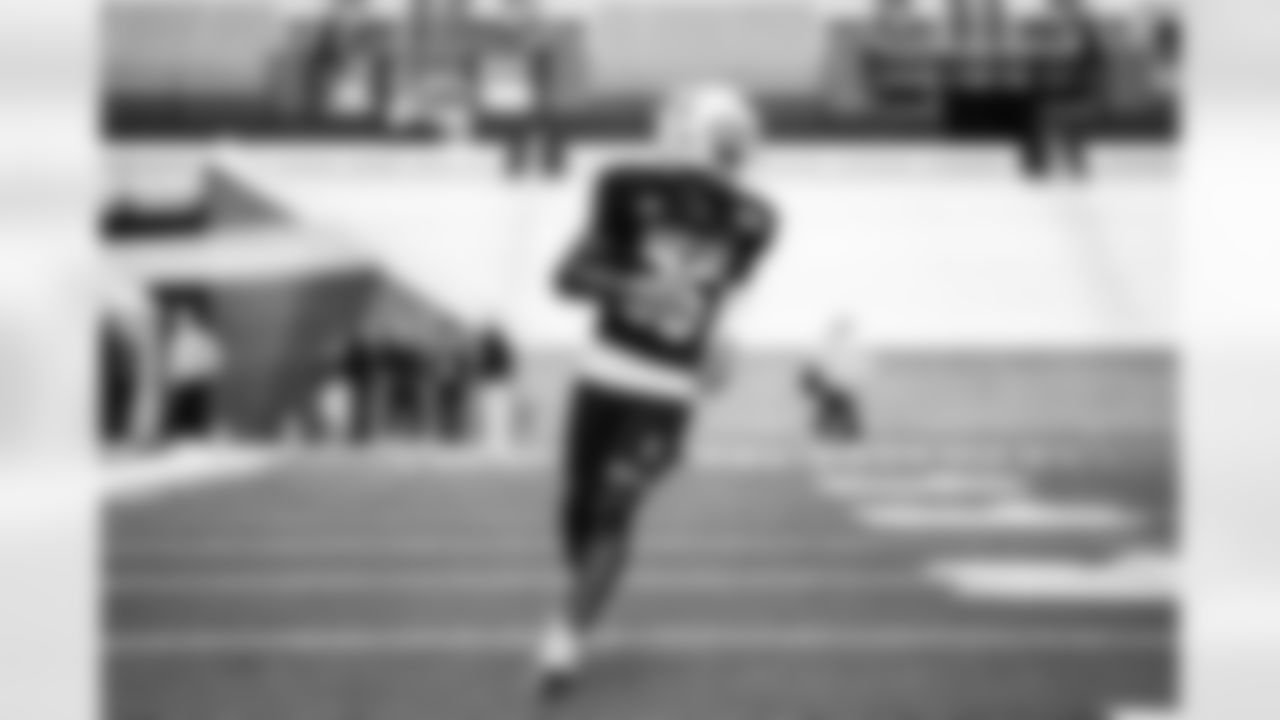 Illinois safety Kerby Joseph during Senior Bowl practice on February 1, 2022. (Jeff Nguyen/Detroit Lions)