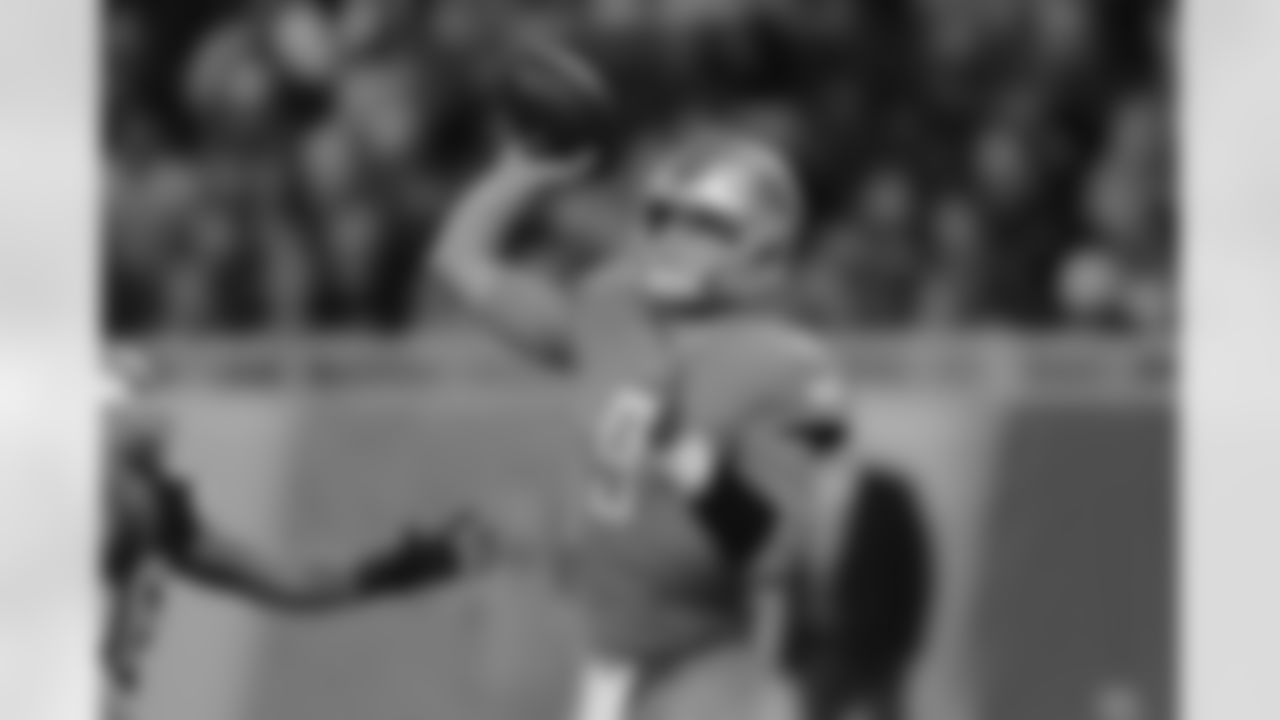 Detroit Lions quarterback Matthew Stafford (9) during a NFL football game against the Carolina Panthers on Sunday, Nov. 18, 2018 in Detroit. (Detroit Lions via AP).