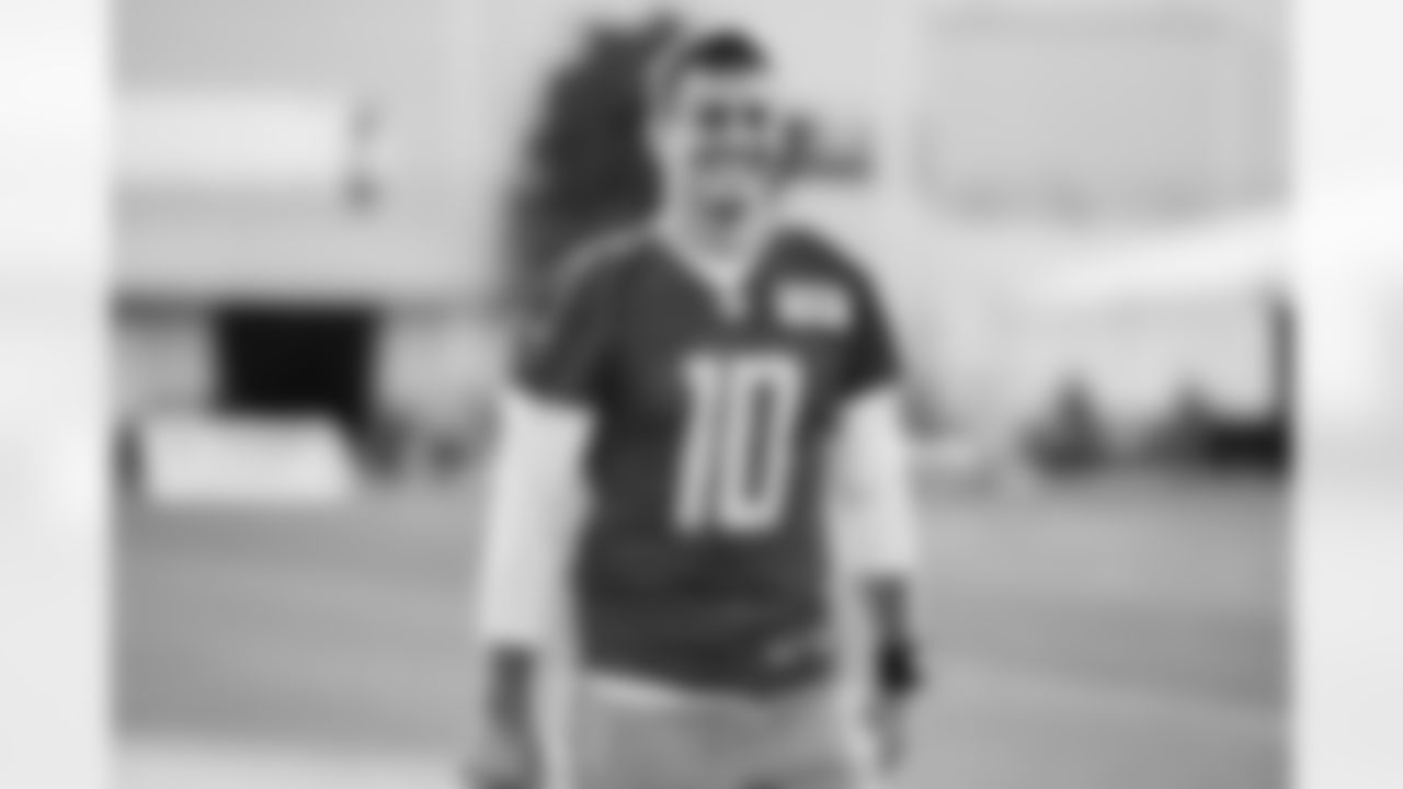 Detroit Lions quarterback David Blough (10) during Lions Training Camp at the Training Facility in Allen Park, MI on July 31st, 2021. (Jeff Nguyen/Detroit Lions)