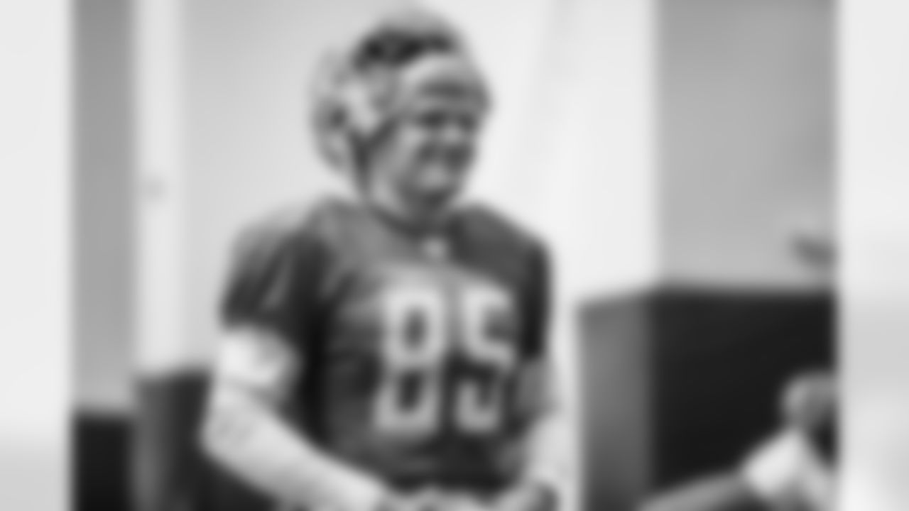 Detroit Lions wide receiver Tom Kennedy (85) during practice at the Training Facility in Allen Park, MI on December 24, 2021. (Josh Mandujano/Detroit Lions)