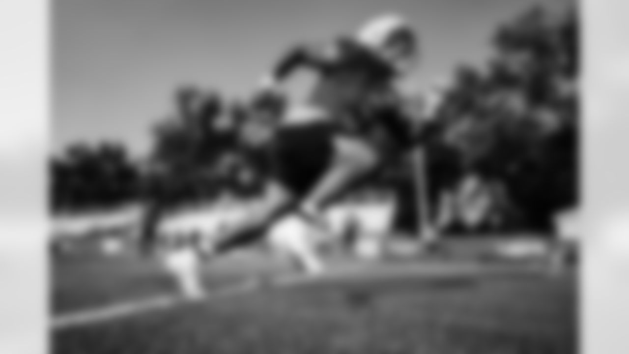 Detroit Lions running back David Montgomery (5) during training camp at the Lions training facility in Allen Park, MI on July 25, 2023. (Jeff Nguyen/Detroit Lions)
