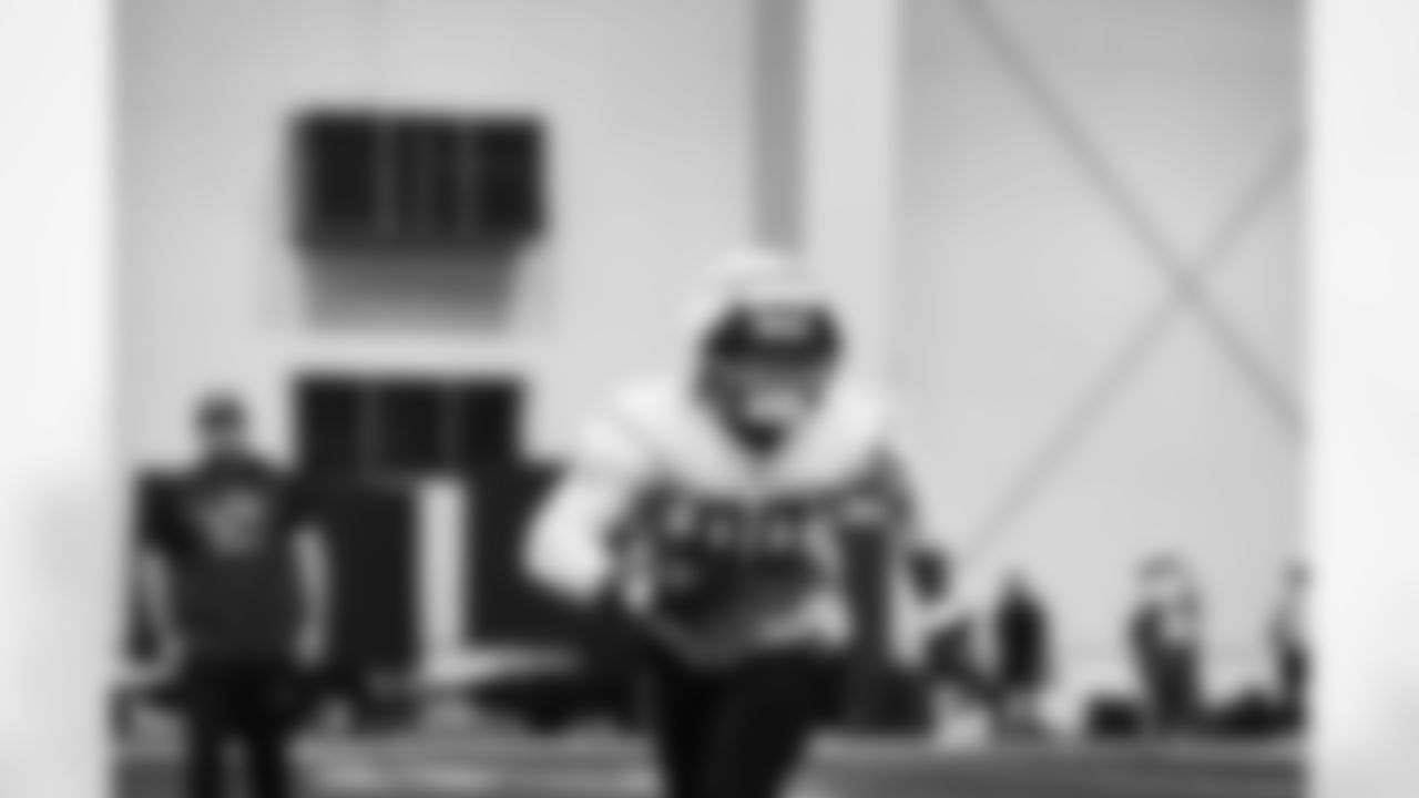 Detroit Lions linebacker Julian Okwara (99) during practice at the Lions training facility in Allen Park, MI on October 20, 2023. (Jeff Nguyen/Detroit Lions)