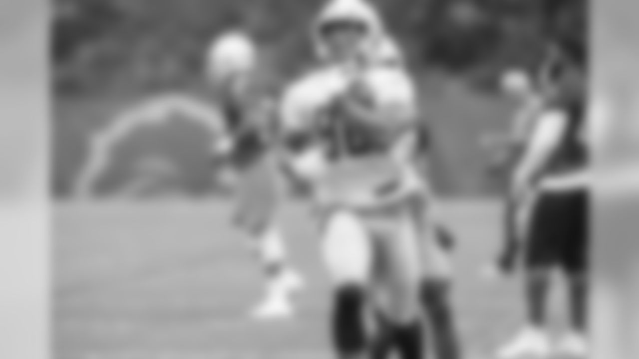 Detroit Lions tight end Jerome Cunningham (86) during Day 4 of OTAs on Wednesday, May 29, 2019 in Allen Park, Mich. (Detroit Lions via AP)