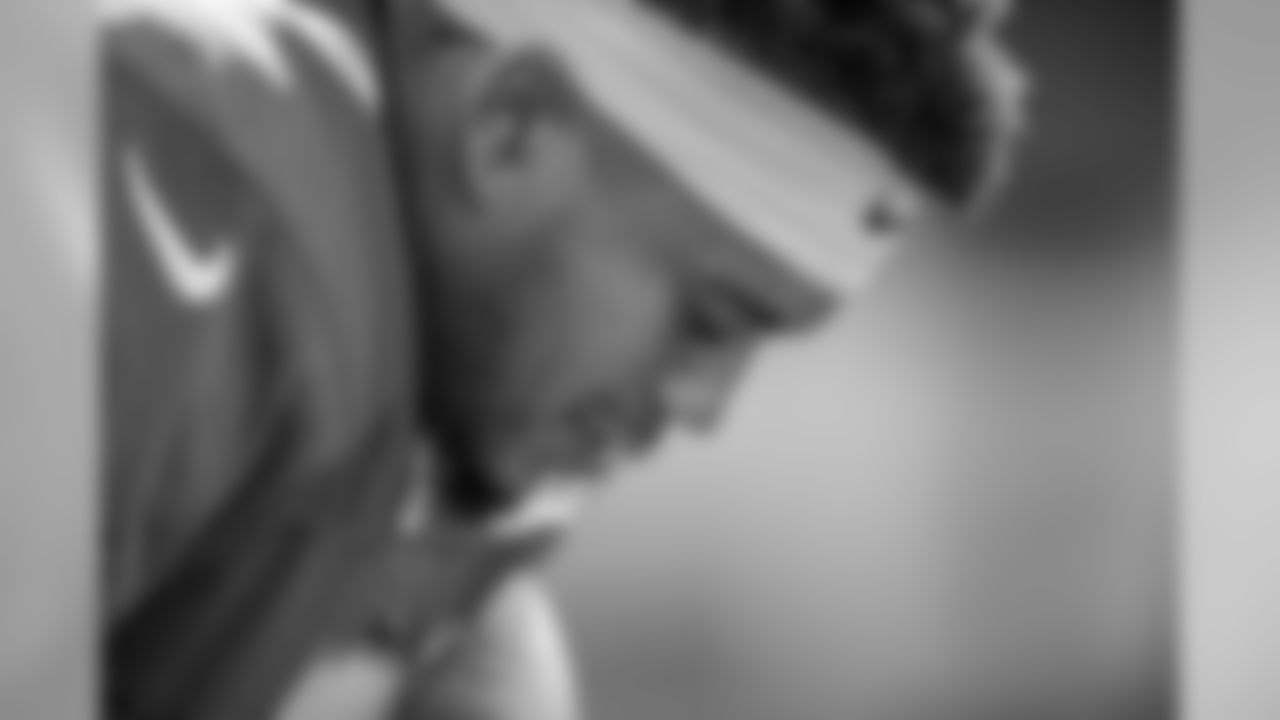 Cornerback Teez Tabor reflects before taking the field for Day 3 of 2019 Detroit Lions Training Camp presented by Rocket Mortgage on Saturday, July 27, 2019 in Allen Park, Mich. (Detroit Lions via AP)