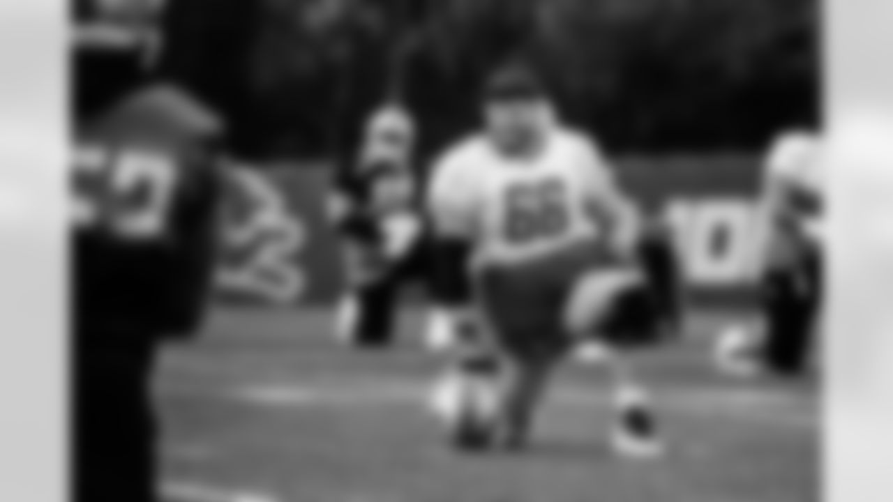 Detroit Lions guard Joe Dahl (66) during Lions practice at the Training Facility in Allen Park, MI on October 30, 2020. (Jeff Nguyen/Detroit Lions)