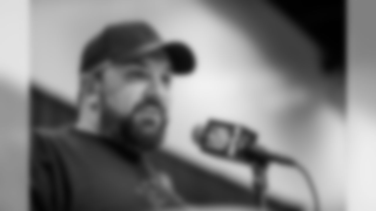 Detroit Lions head coach Matt Patricia talks to the media at the NFL Scouting Combine on Tuesday, Feb. 25, 2020 in Indianapolis. (Detroit Lions via AP)