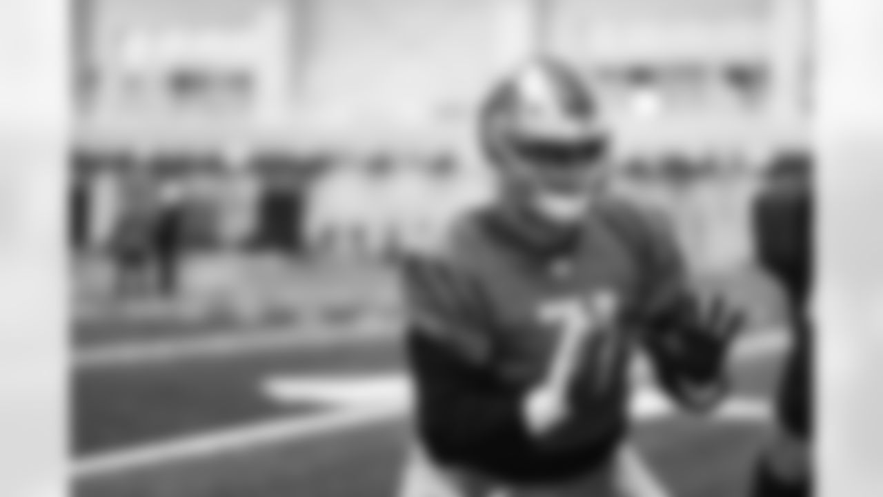 Detroit Lions guard Logan Stenberg (71) during practice at the Lions Training Facility in Allen Park, MI on December 16, 2022. (Jeff Nguyen/Detroit Lions)