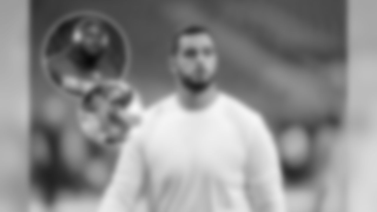 Lions OL Oday Aboushi (right), Defensive Assistant Steve Gregory (bottom left) and Vikings DT Jaleel Johnson (top left) all grew up in Brooklyn, N.Y.