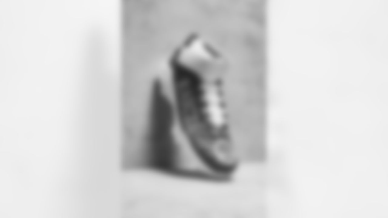 Detroit Lions offensive lineman Tyrell Crosby (65) owns these shoes. My Cause My Cleats. (Detroit Lions via AP).