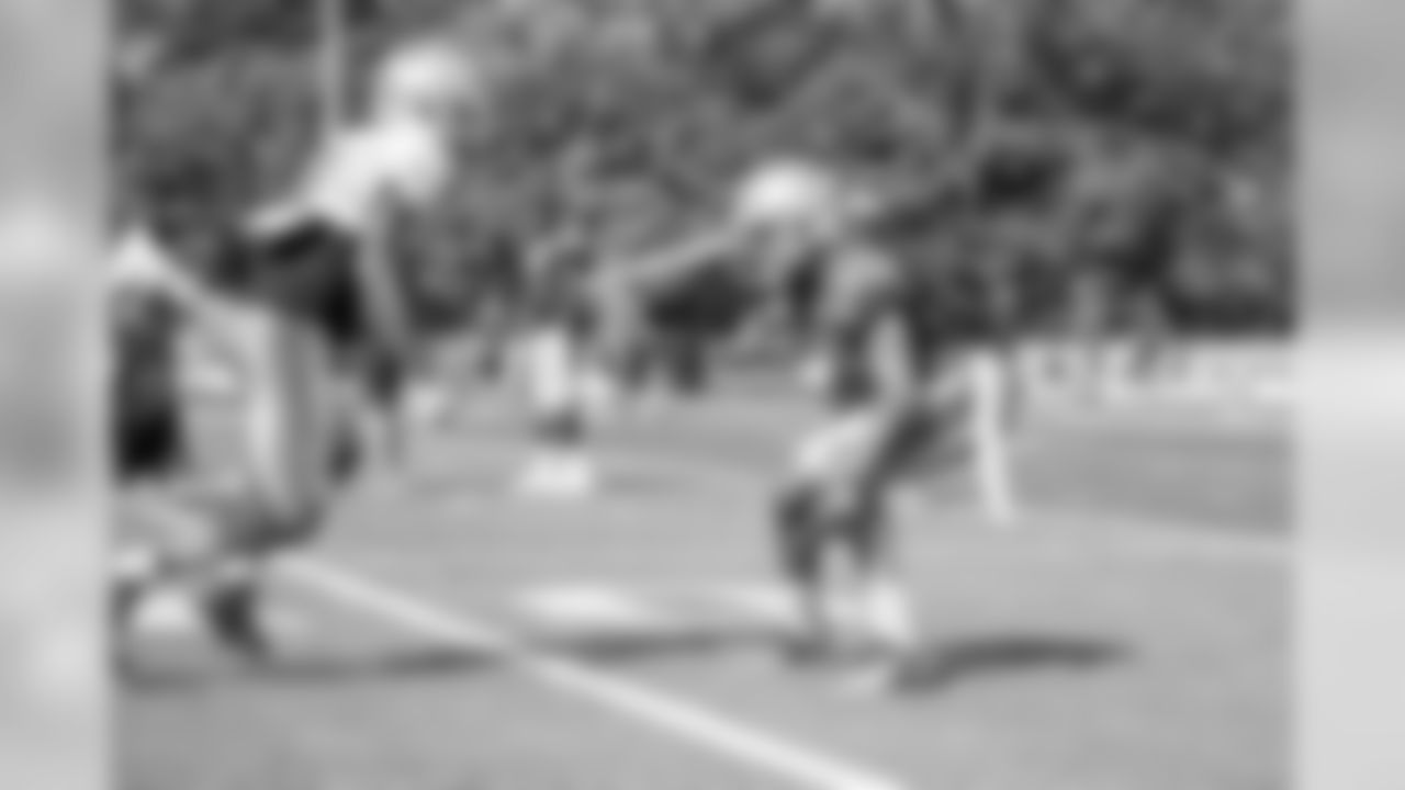 Detroit Lions cornerback Teez Tabor (31) defends Detroit Lions wide receiver Marvin Jones Jr. (11) during Day 3 of 2019 Detroit Lions Training Camp presented by Rocket Mortgage on Saturday, July 27, 2019 in Allen Park, Mich. (Detroit Lions via AP)