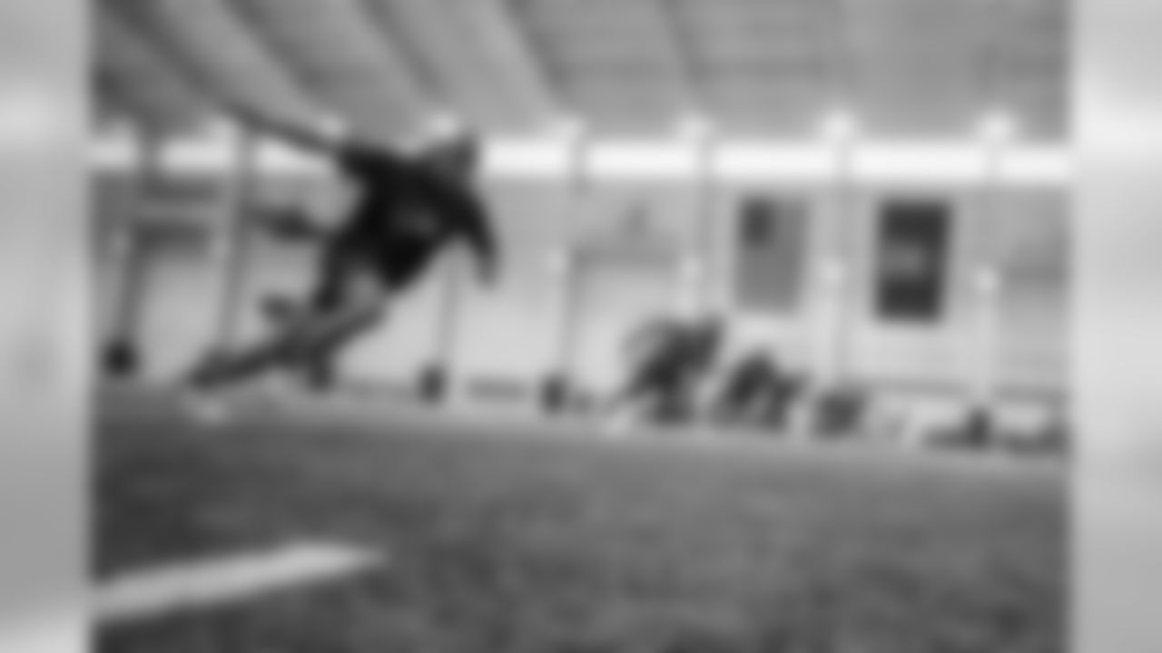 Detroit Lions defensive back Quandre Diggs during the voluntary offseason workout program at the Detroit Lions training facility on Tuesday, April 16, 2019 in Allen Park, Mich. (Detroit Lions via AP)