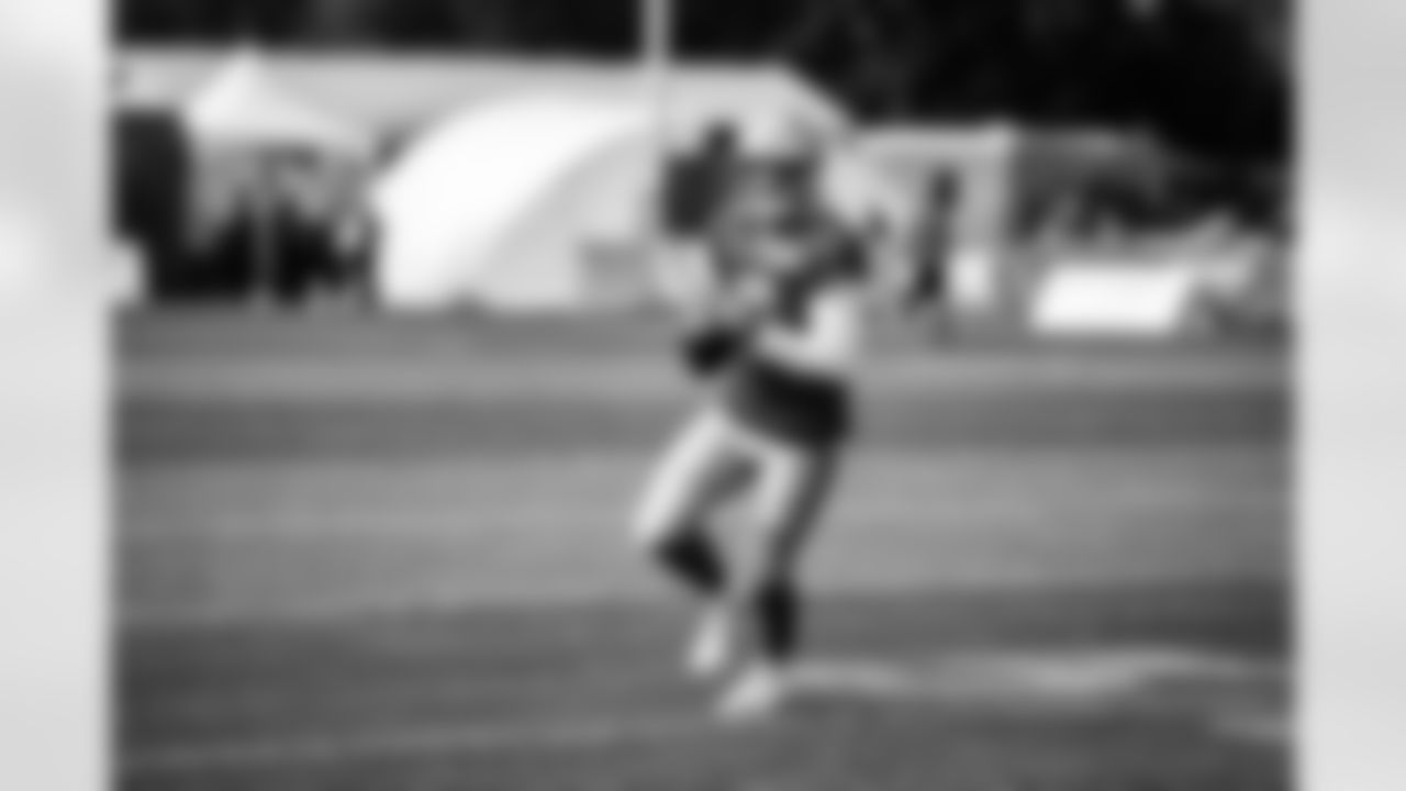 Detroit Lions quarterback David Blough (10) during Lions Training Camp at the Training Facility in Allen Park, MI on August 6th, 2021. (Jeff Nguyen/Detroit Lions)