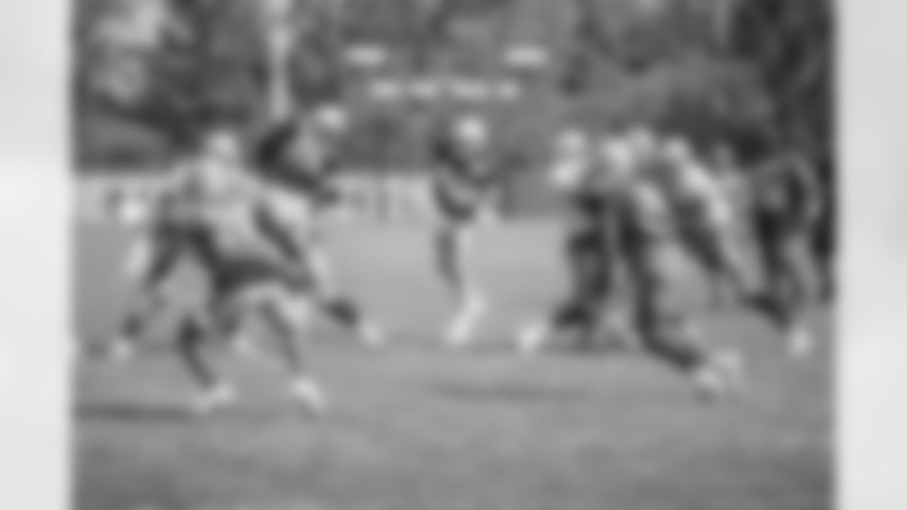 Detroit Lions defensive lineman Josh Fatu (62) bats down a pass during training camp practice on Saturday, Aug. 4, 2018 in Allen Park, Mich. (Detroit Lions via AP)
