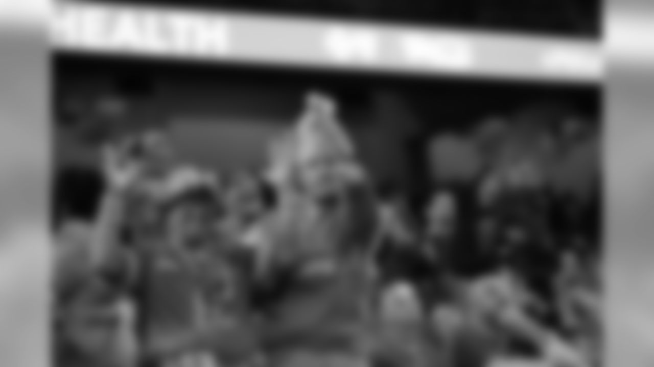 Detroit Lions fans during a NFL football game against the Chicago Bears Thursday, Nov. 28, 2019 in Detroit. (Detroit Lions via AP).