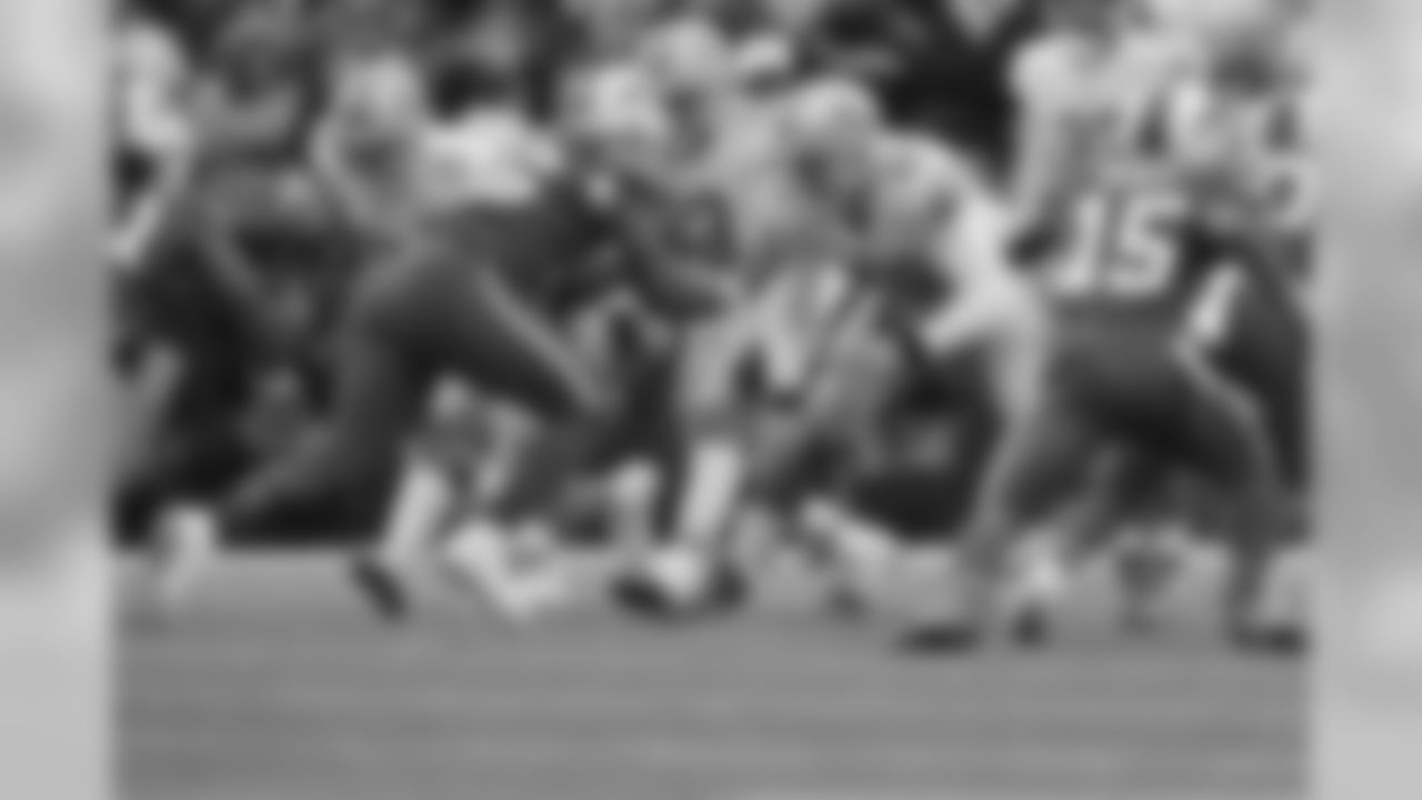 Detroit Lions long snapper Don Muhlbach (48) during a NFL football game against the Buffalo Bills on Sunday, Dec. 16, 2018 in Orchard Park, N.Y. (Detroit Lions via AP).