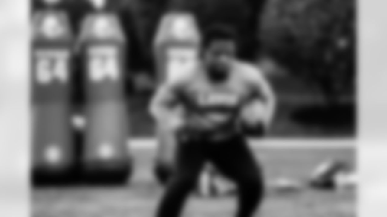 Detroit Lions running back Godwin Igwebuike (35) during a morning workout at the Lions training facility in Allen Park, MI on May 11, 2022. (Jeff Nguyen/Detroit Lions)