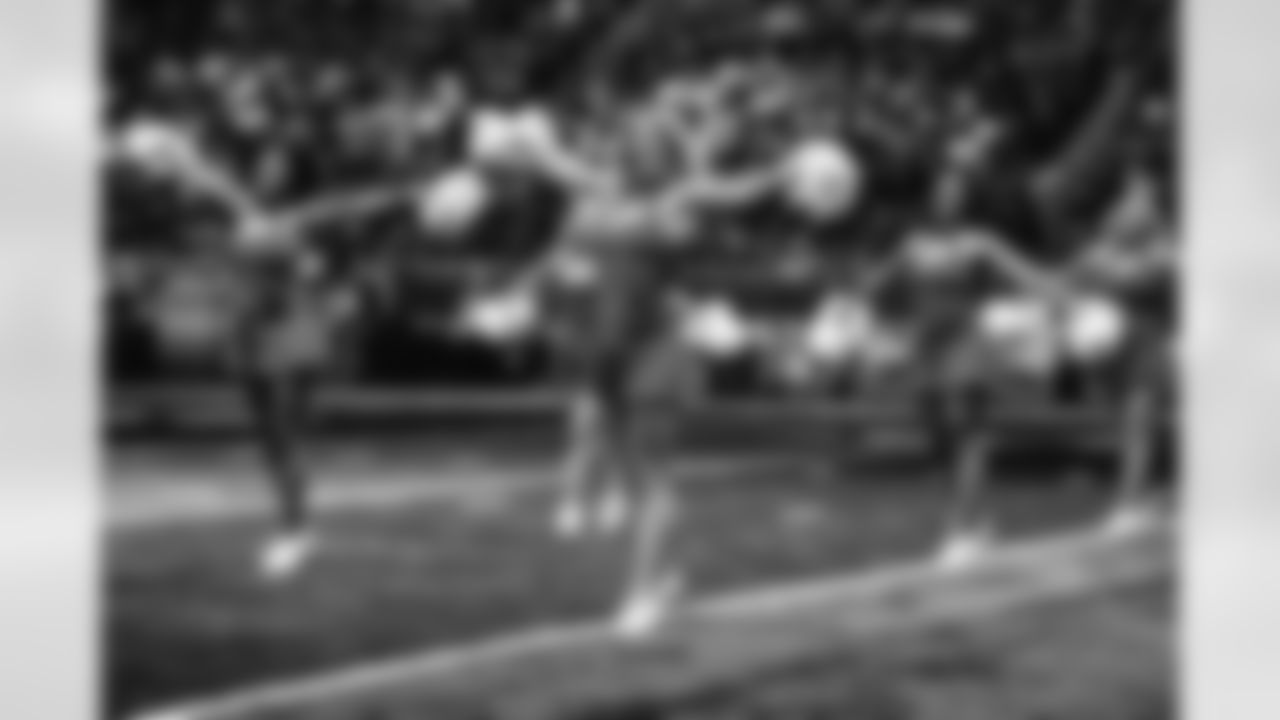 Detroit Lions Cheerleaders perform during a NFL football game against the Buffalo Bills on Thursday, November 24, 2022 in Detroit, MI. (Mike Ferdinande/Detroit Lions).
