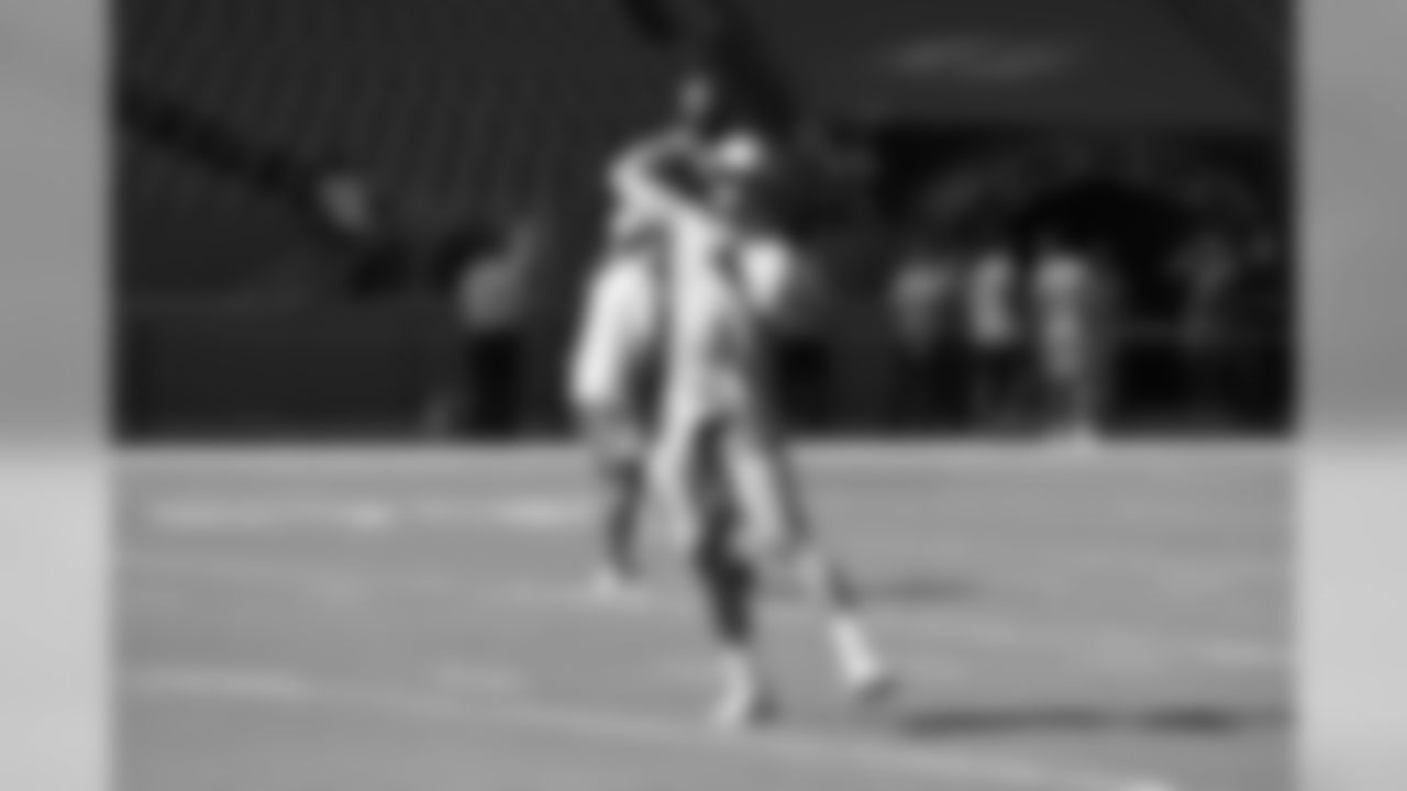 Matthew Stafford before the Detroit Lions Week 7 game against the Miami Dolphins.