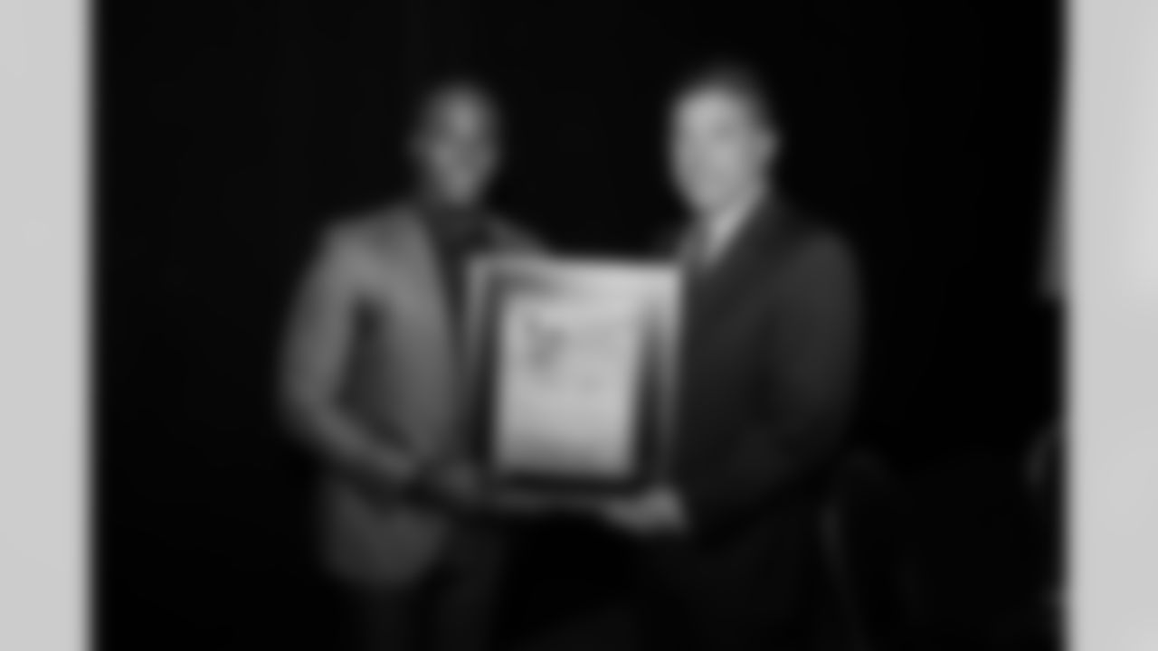 Joique Bell received the Ed Block Courage Award at the annual Courage House Dinner to benefit HAVEN and domestic violence survivors