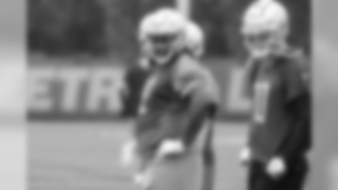 Detroit Lions defensive tackle P.J. Johnson (92) during Day 4 of OTAs on Wednesday, May 29, 2019 in Allen Park, Mich. (Detroit Lions via AP)