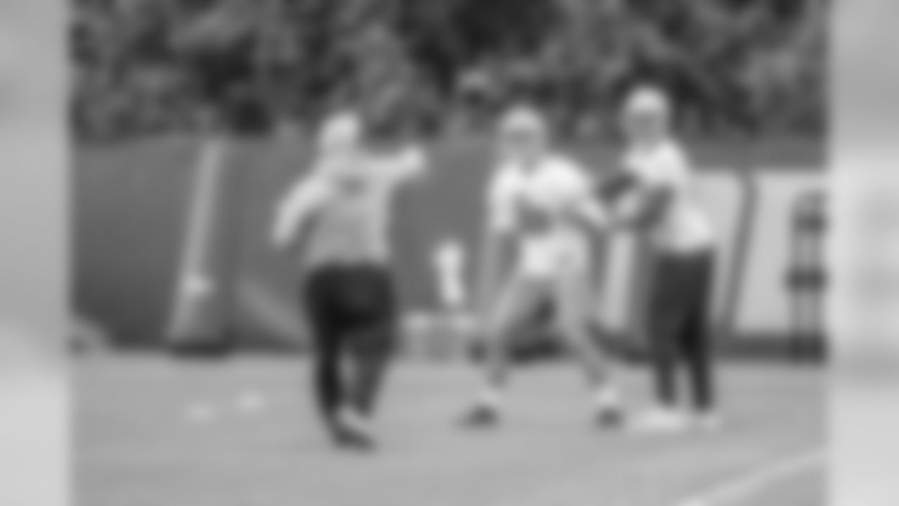 Detroit Lions tight end T.J. Hockenson (88) during Day 1 of OTAs on Monday, May 20, 2019 in Allen Park, Mich. (Detroit Lions via AP)