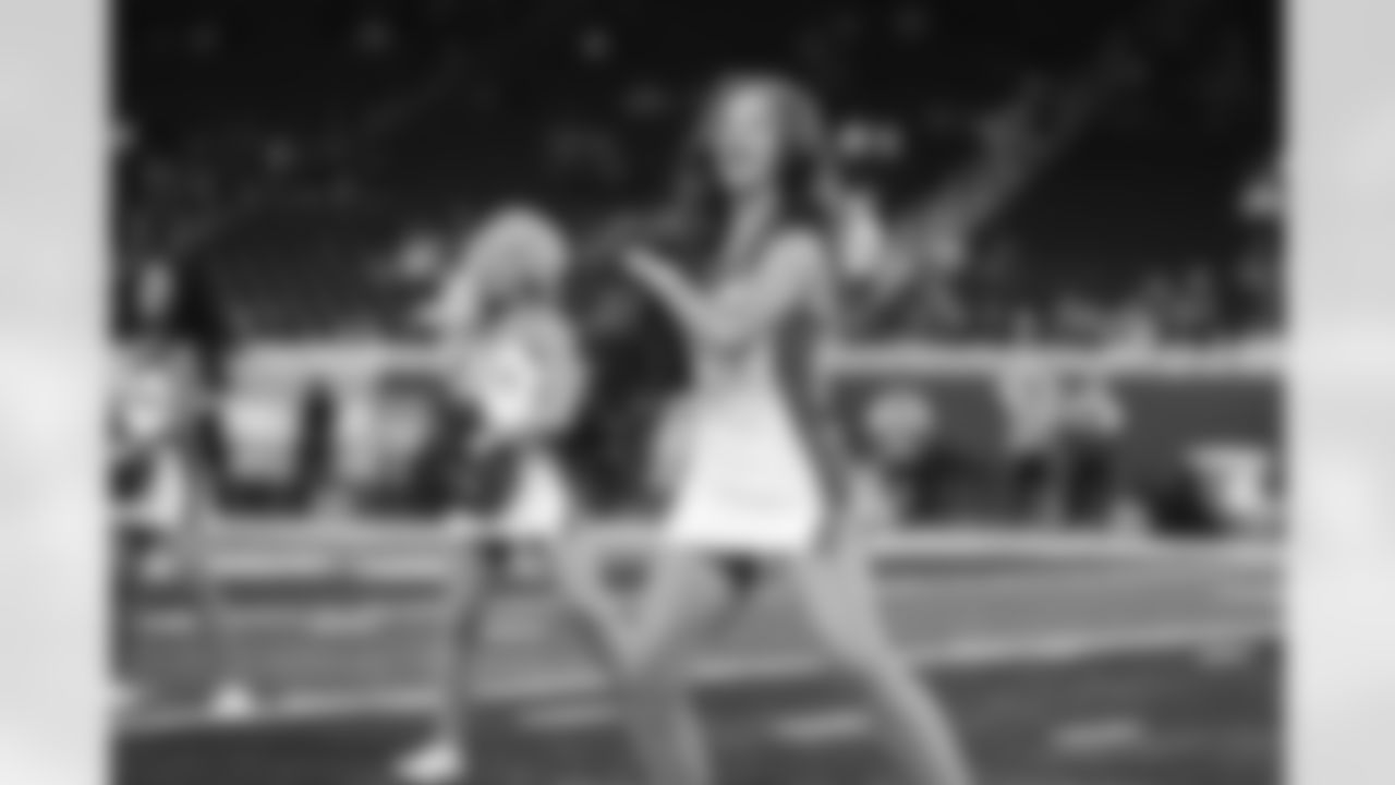 Cheerleaders during a NFL football preseason game against the Buffalo Bills on Friday, August 13, 2021 in Detroit, MI. (Jeff Nguyen/Detroit Lions).