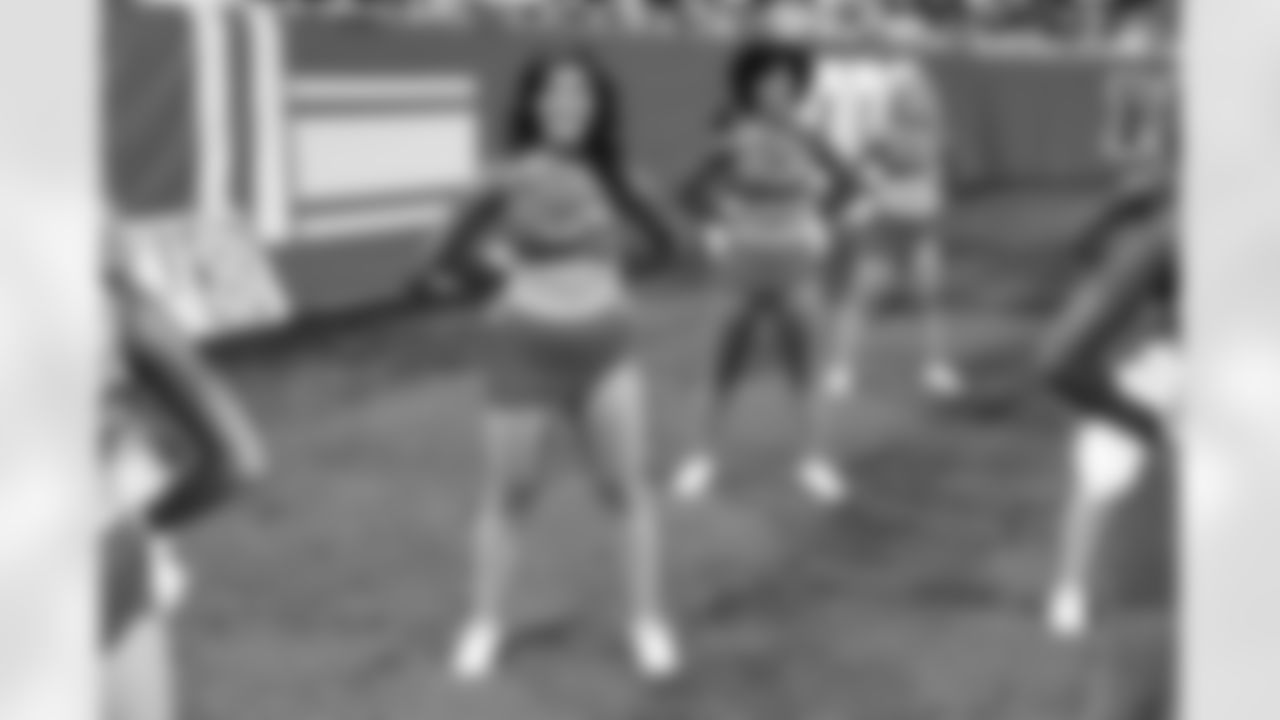 Detroit Lions Cheerleaders during a NFL football game against the Green Bay Packers on Sunday, January 9, 2022 in Detroit, MI. (Mike Ferdinande/Detroit Lions).