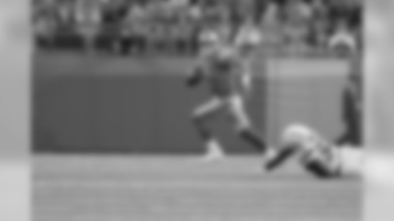 Detroit Lions quarterback Matthew Stafford (9) scrambles during a NFL football game against the Los Angeles Chargers Sunday, Sept. 15, 2019 in Detroit. (Detroit Lions via AP).