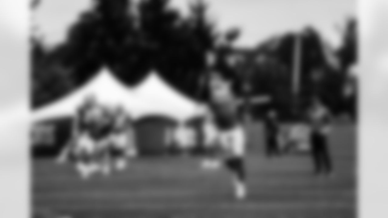 Detroit Lions running back Godwin Igwebuike (35) during Lions practice at the Training Facility in Allen Park, MI on August 24, 2021. (Jeff Nguyen/Detroit Lions)