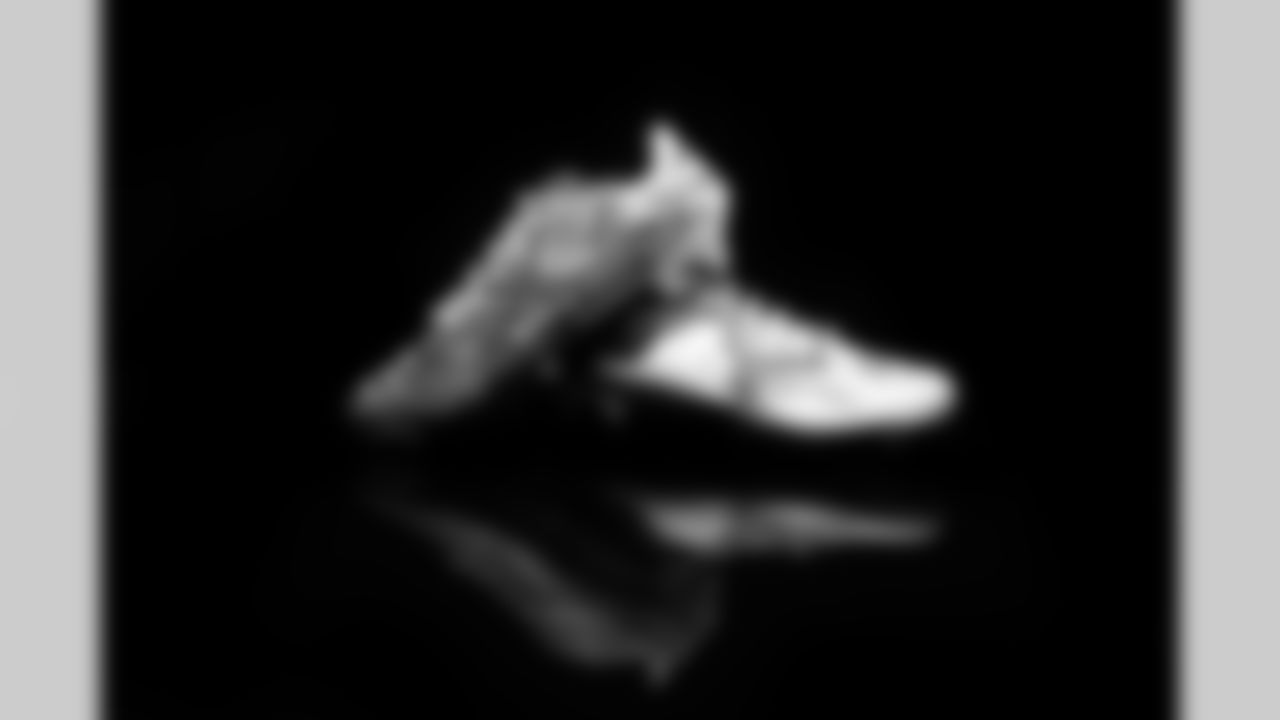 Cleats belonging to Detroit Lions safety Jalen Elliott (42) for the My Cause My Cleats initiative, shot in Allen Park MI on November 19, 2021. (Jeff Nguyen/Detroit Lions)