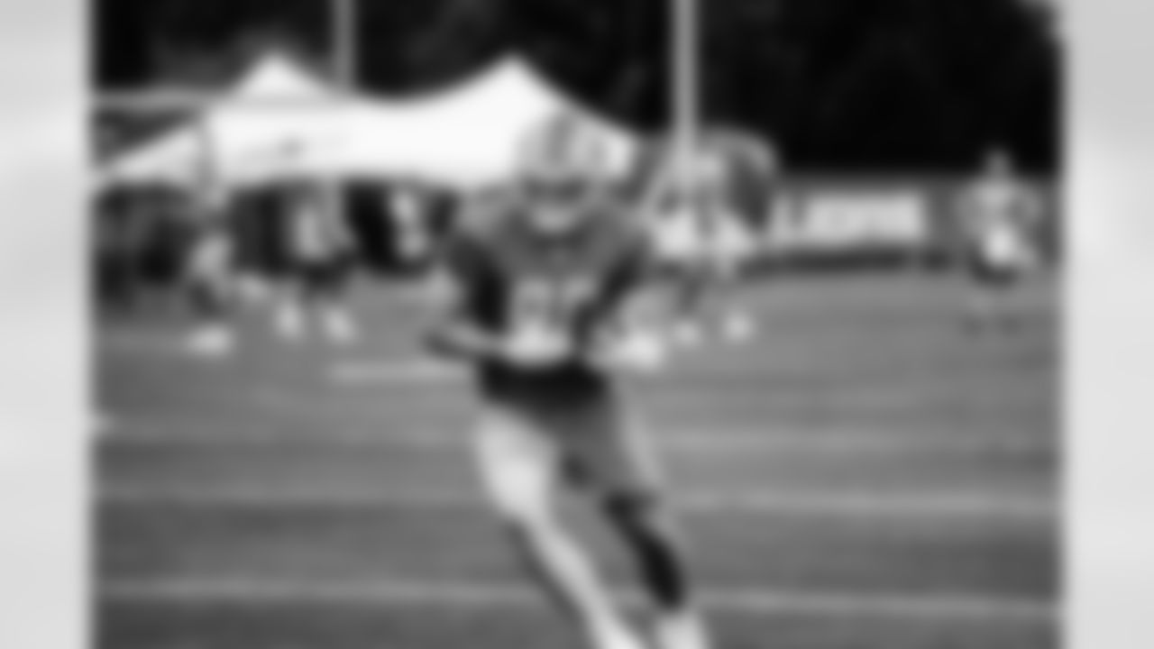 Detroit Lions tight end Brock Wright (89) during Lions practice at the Training Facility in Allen Park, MI on September 9, 2021. (Jeff Nguyen/Detroit Lions)
