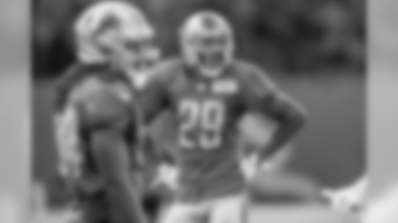Detroit Lions cornerback Rashaan Melvin (29) during Day 13 of 2019 Detroit Lions Training Camp presented by Rocket Mortgage on Saturday, Aug. 10, 2019 in Allen Park, Mich. (Detroit Lions via AP)