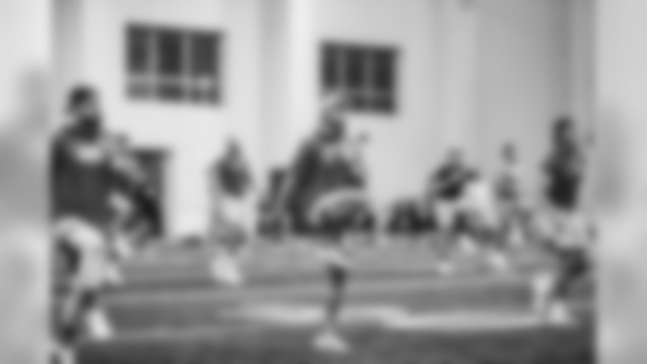 Detroit Lions quarterback Matthew Stafford (9) during workouts Allen Park Training Facility in Allen Park, MI on August 10, 2020. (Jeff Nguyen/Detroit Lions)