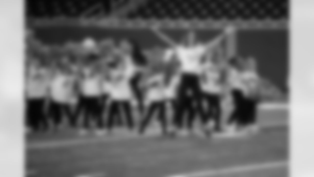 2022 Junior Detroit Lions Cheerleaders Clinic at Ford Field on December 10, 2022. (Mike Ferdinande/Detroit Lions)