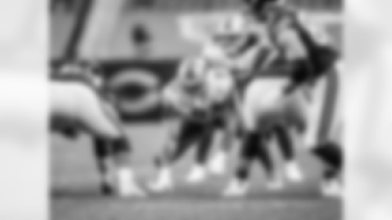 Detroit Lions defensive tackle Nick Williams (97) during an NFL football game against the Chicago Bears on Sunday, Dec. 6, 2020 in Chicago, IL. (Detroit Lions via AP).