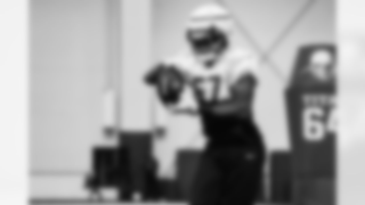 Detroit Lions linebacker Anthony Pittman (57) during practice at the Lions training facility in Allen Park, MI on October 20, 2023. (Jeff Nguyen/Detroit Lions)