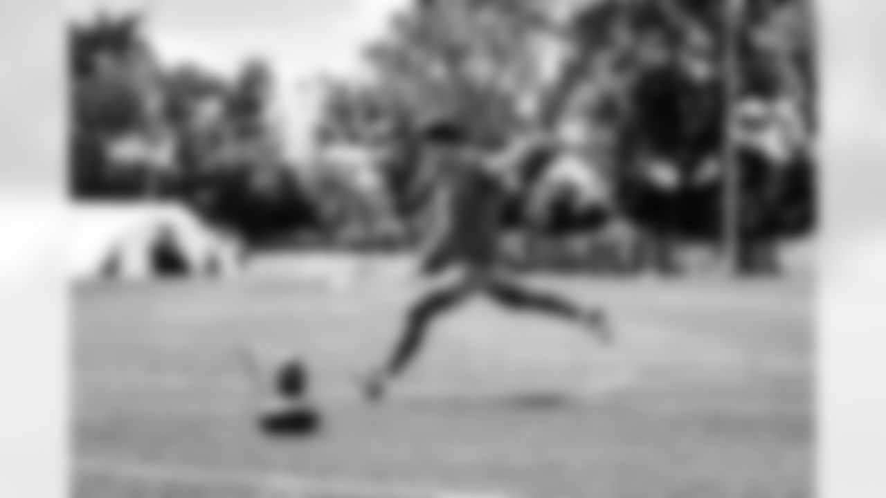 Detroit Lions kicker Riley Patterson (6) during minicamp at the Lions training facility in Allen Park, MI on June 9, 2022. (Jeff Nguyen/Detroit Lions)