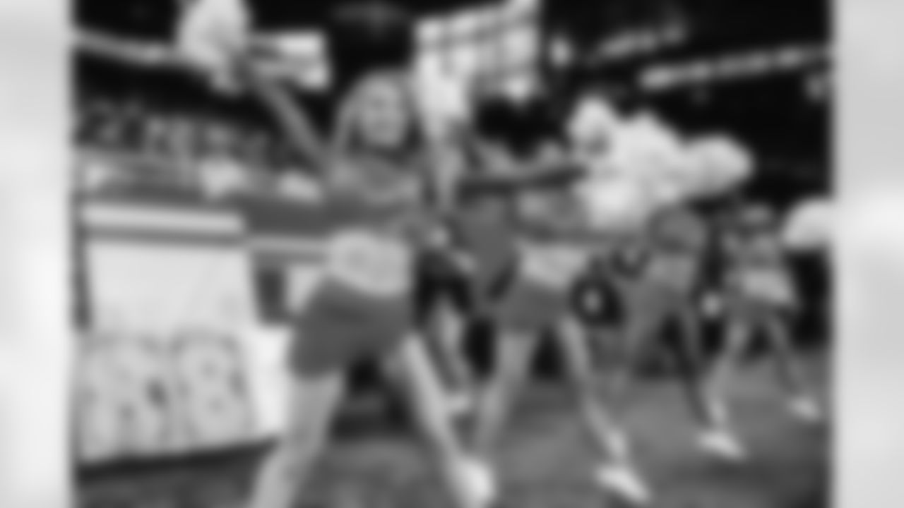 Detroit Lions Cheerleaders during a NFL football game against the Green Bay Packers on Sunday, January 9, 2022 in Detroit, MI. (Mike Ferdinande/Detroit Lions).