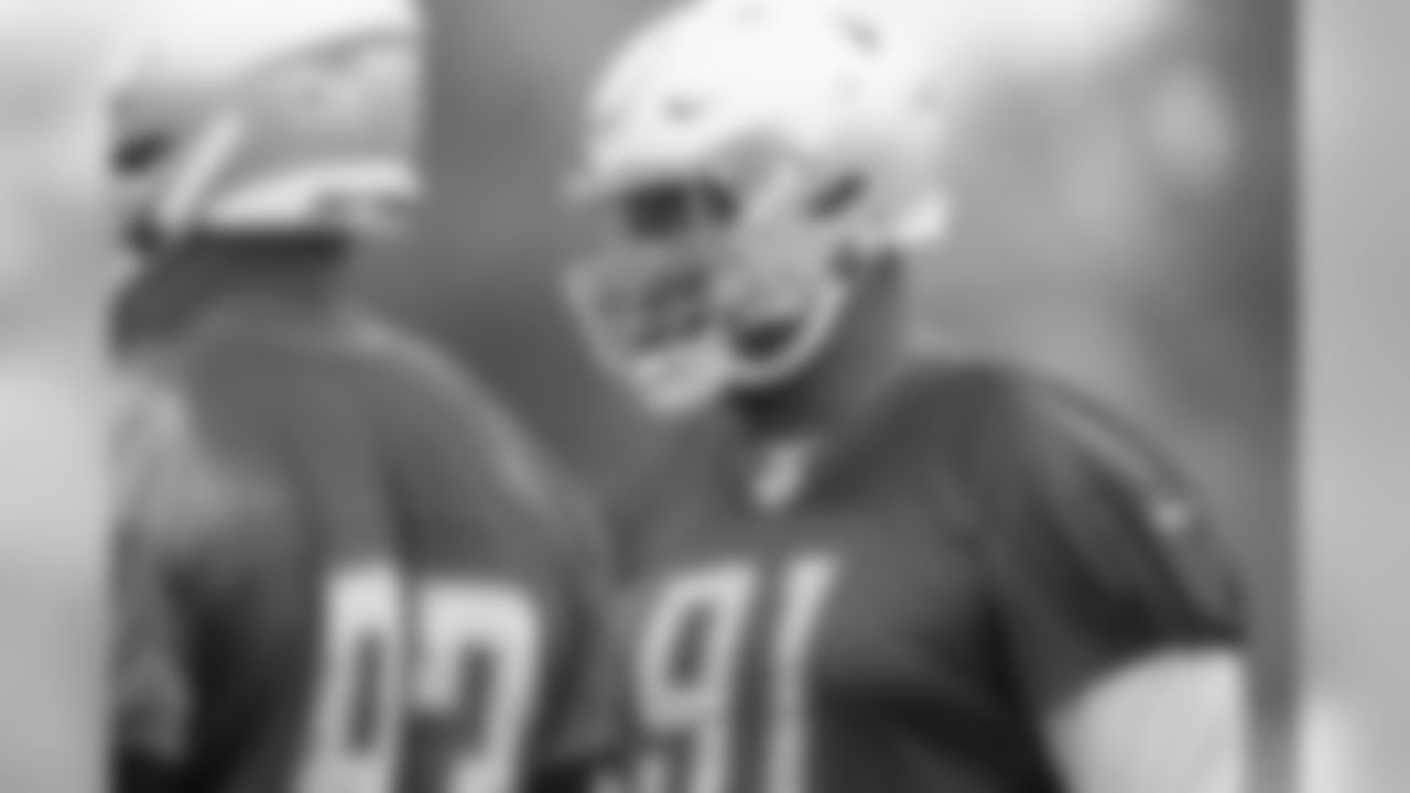 Detroit Lions defensive tackle A'Shawn Robinson (91) during Day 4 of OTAs on Wednesday, May 29, 2019 in Allen Park, Mich. (Detroit Lions via AP)