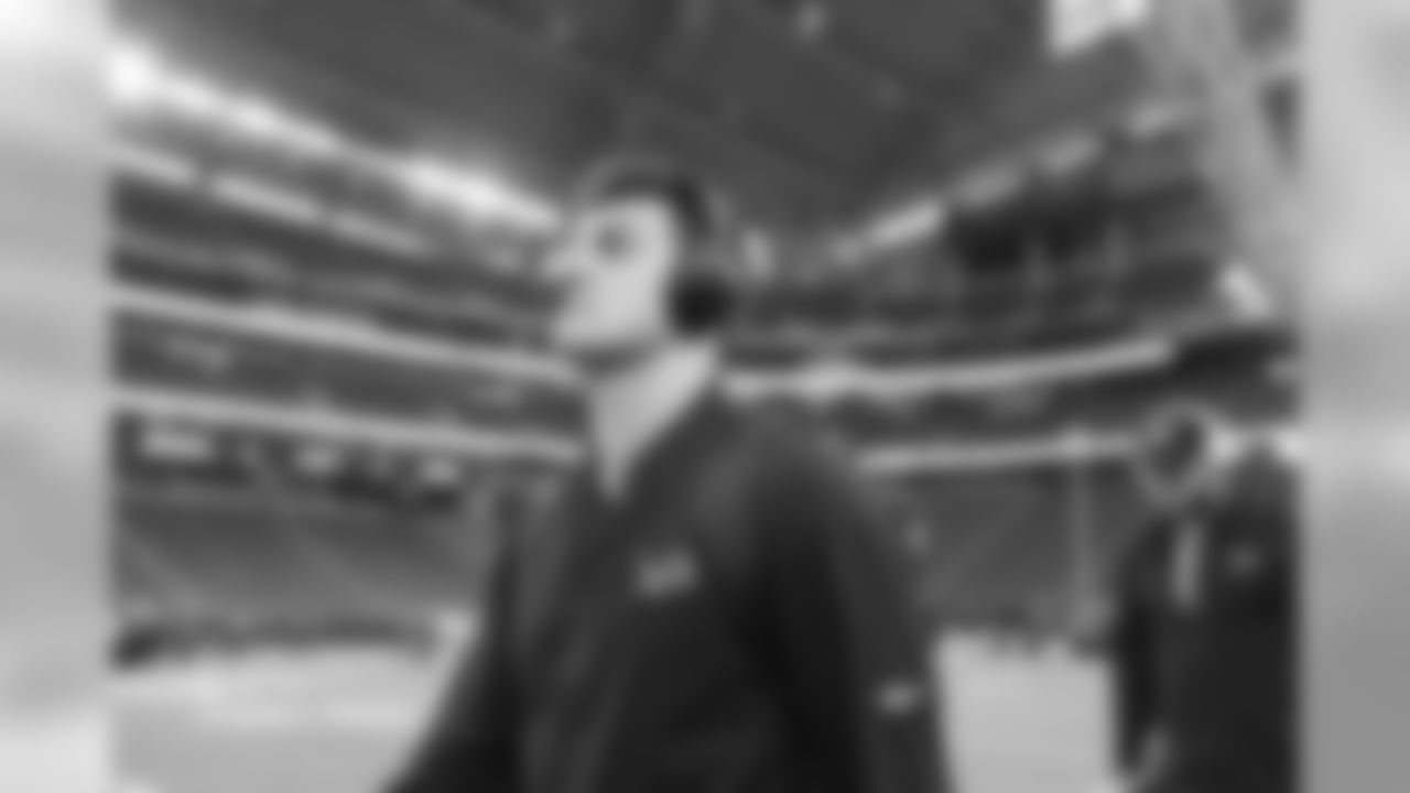 David Blough before a NFL football game against the Minnesota Vikings Sunday, Dec. 8, 2019 in Minneapolis. (Detroit Lions via AP).
