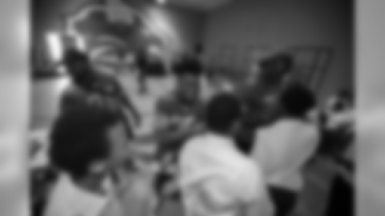 The Detroit Lions surprised students at Detroit Lions Academy with school supplies, uniforms, shoes, gym and art equipment and game tickets on their first day back at school, Tuesday, Sept. 4, 2018.
