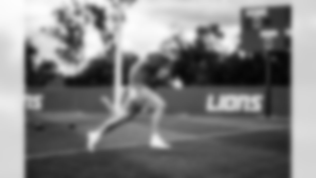Detroit Lions tight end Brock Wright (89) during practice at the Lions Training Facility in Allen Park, MI on September 22, 2022. (Jeff Nguyen/Detroit Lions)