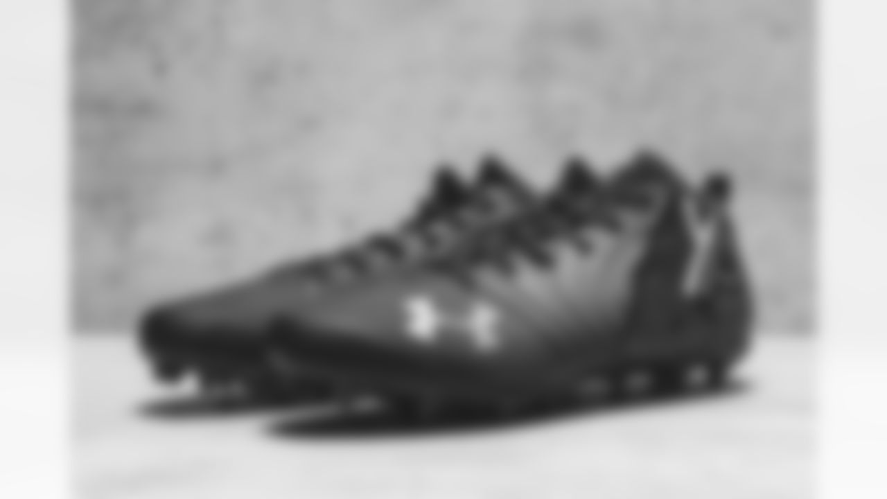 Detroit Lions fullback Jason Cabinda (45) owns these shoes. My Cause My Cleats. (Detroit Lions via AP).
