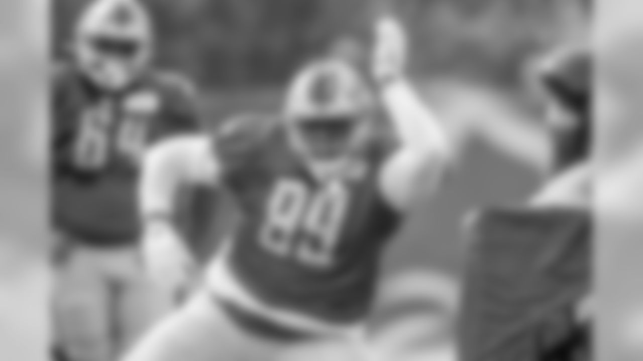 Detroit Lions defensive tackle John Atkins (99) during Day 13 of 2019 Detroit Lions Training Camp presented by Rocket Mortgage on Saturday, Aug. 10, 2019 in Allen Park, Mich. (Detroit Lions via AP)
