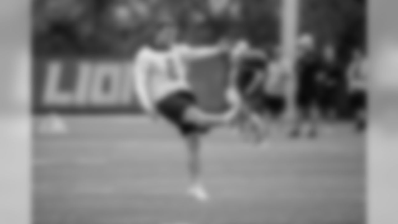 Detroit Lions punter Sam Martin (6) during Day 2 of minicamp on Wednesday, June 5, 2019 in Allen Park, Mich. (Detroit Lions via AP)