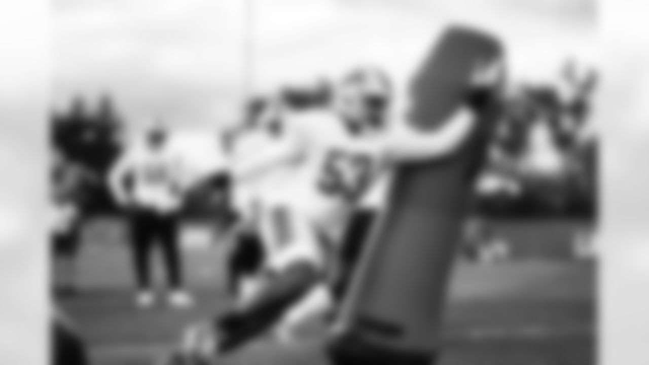Detroit Lions defensive lineman Charles Harris (53) during practice at the Lions Training Facility in Allen Park, MI on September 22, 2022. (Jeff Nguyen/Detroit Lions)