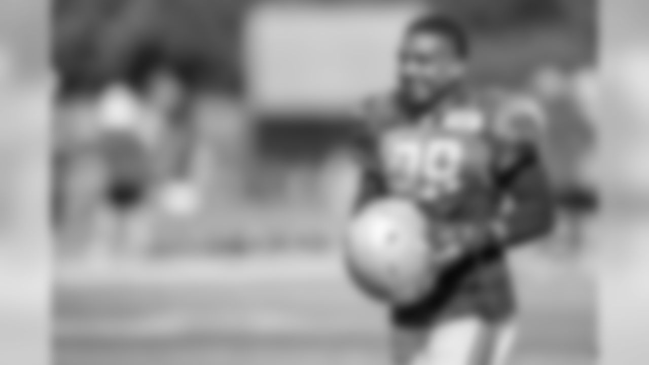 Detroit Lions defensive back Quandre Diggs (28) smiles during Day 3 of 2019 Detroit Lions Training Camp presented by Rocket Mortgage on Saturday, July 27, 2019 in Allen Park, Mich. (Detroit Lions via AP)