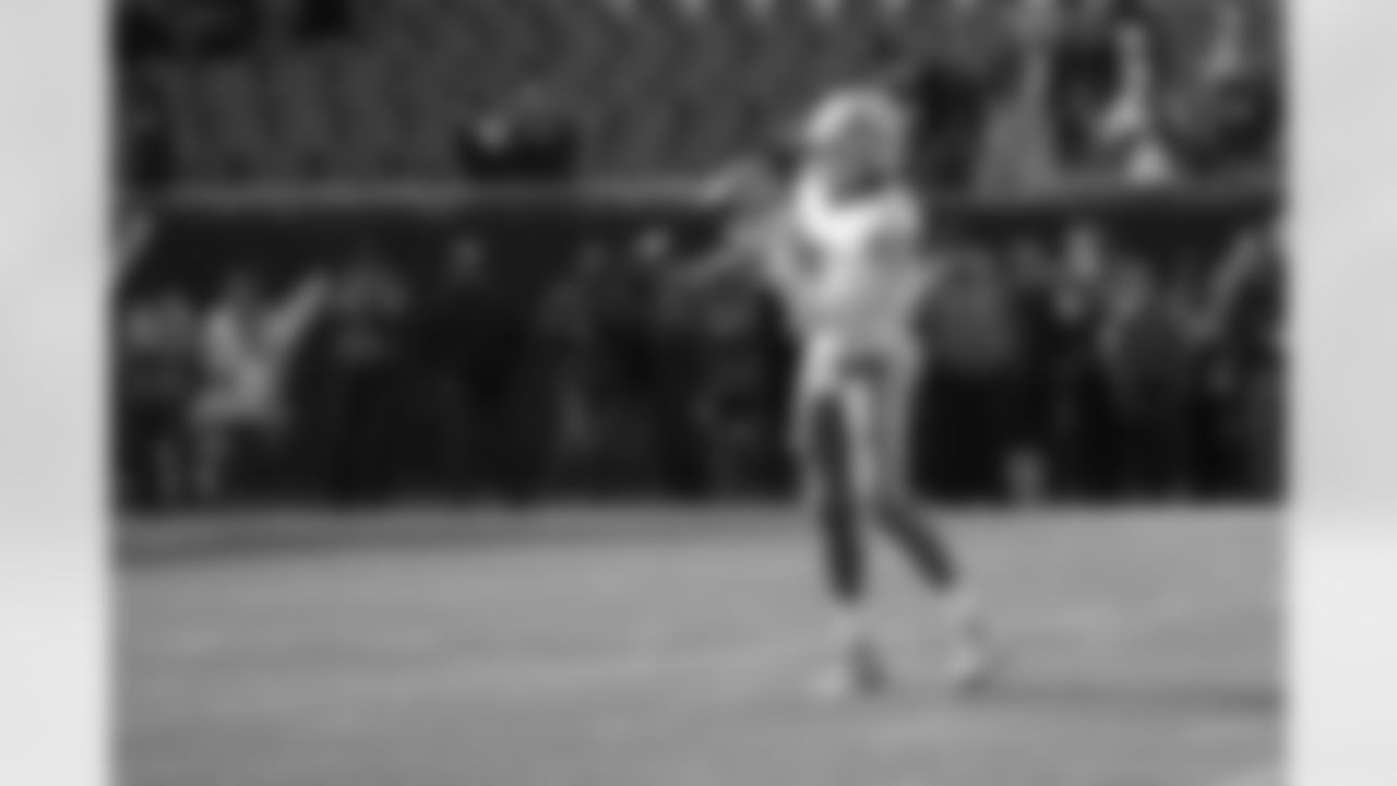 Detroit Lions wide receiver Marvin Jones Jr. (11) before a NFL football game against the Chicago Bears on Sunday, Nov. 11, 2018 in Chicago. (Detroit Lions via AP).