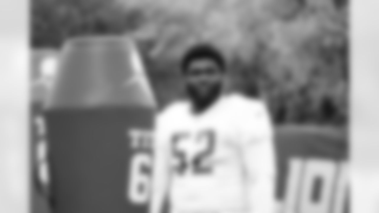 Detroit Lions defensive lineman Demetrius Taylor (52) during practice at the Lions Training Facility in Allen Park, MI on September 29, 2022. (Jeff Nguyen/Detroit Lions)